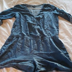 Denim Romper